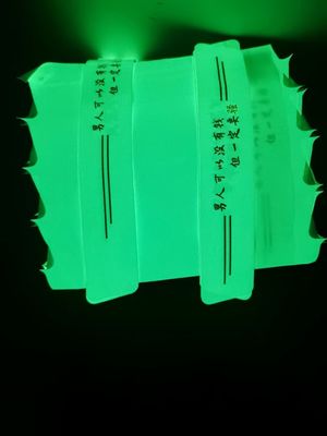 Eco-Solvent / UV Printing Photoluminecent Vinyl Sticker 6, 8, 10 Hours Glow In Dark Film With Different Colors For Safety