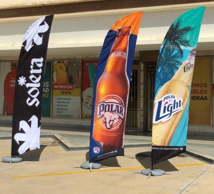 Flying Custom Feather Promotional Flag Pipe For Advertising Teardrop Banner Swooper Flag