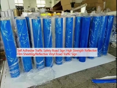 Segnale stradale autoadesivo di sicurezza stradale di alta resistenza con film riflettente/segnale stradale in vinile riflettente
