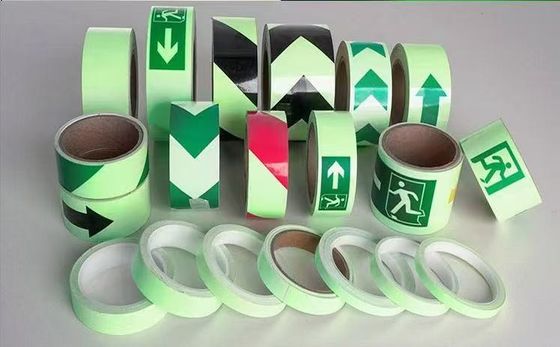 Intervallo di temperatura da -40 a 80 °C Adesivi riflettenti in vinile con colore giallo verde/verde